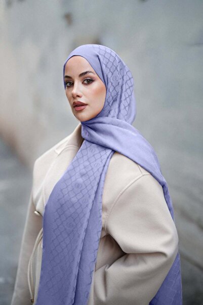 Imannoor Window Screen Lavender Ramy Jacquard Shawl 70X210