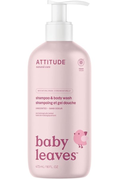 BIO SPECTRA ATTITUDE شامبو وغسول جسم 2 في 1 للأطفال من أتيتيت، خالٍ من العطور...