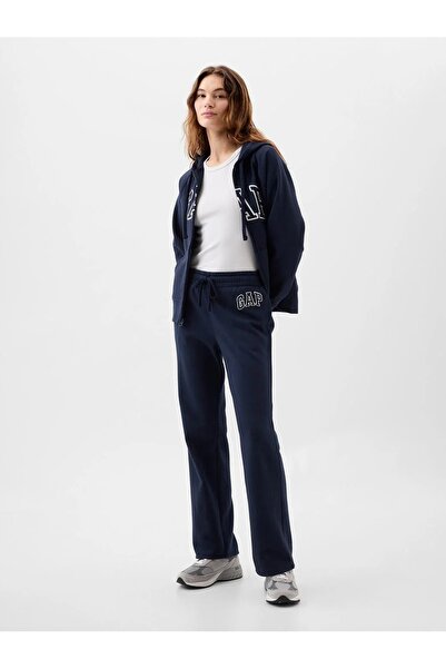 GAP Logo Bootcut Fleece 430369 Kadın Eşofman Altı LACİVERT