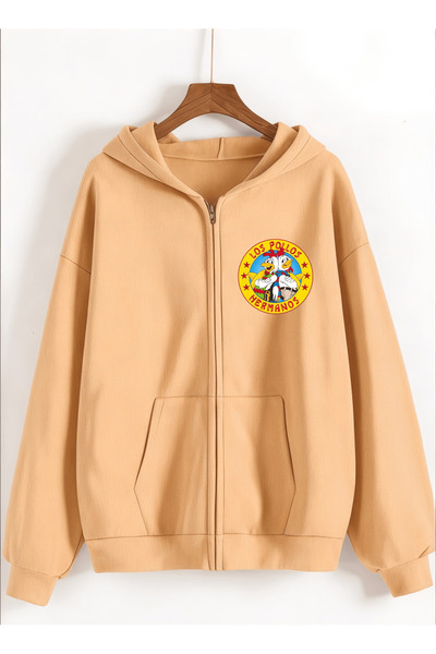 Vordevia Breaking Bad Printed 3 Thread Combed Cotton Hooded Oversize Cardigan