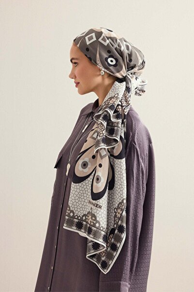 Imannoor Mosaic Daisy Stone Cotton Floss Shawl 70X210
