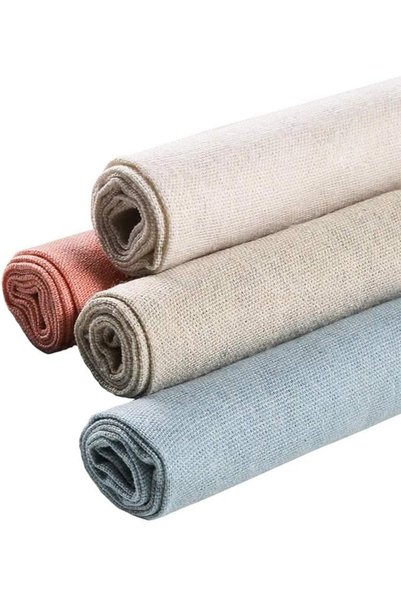 GENERAL Tazweeq Linen Fabric, Needlework Fabric, Natural Linen Solid Colored ...