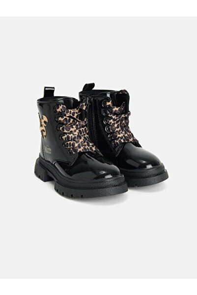 LC Waikiki Lcw Steps Black Girls' Boots with Nevavm Difference