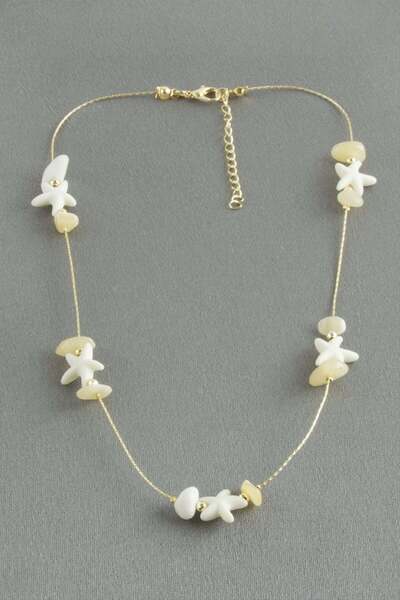 Angel Of Life Starfish Cracked Natural Stone Necklace
