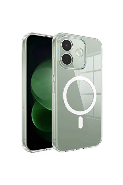 Microsonic Redmi Note 17 Pro 5G ile Uyumlu Kılıf MagSafe Clear Sararmaz Şeffaf