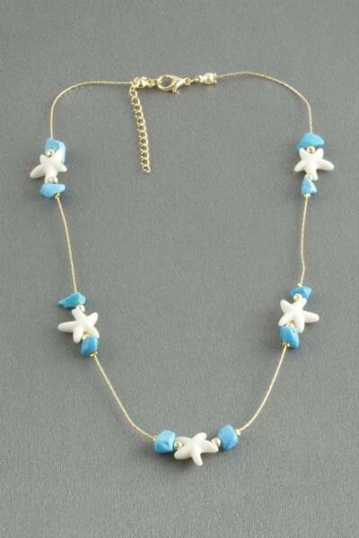 Angel Of Life Starfish Cracked Natural Stone Necklace