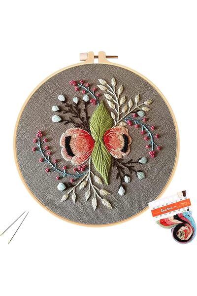 ELECDON Embroidery Starter Kit: Full Range of Stamped Cross Stitch Kits for B...