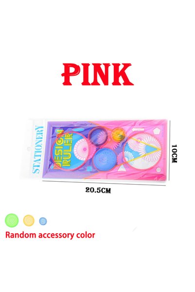 Choice Pink Geometry Spirograph Drawing Stencils Set Painting Template Art Cr...