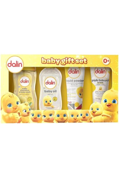 Dalin 5-Piece Baby Gift Set | Baby Shampoo & Body Wash, Baby Oil, Liquid Powd...
