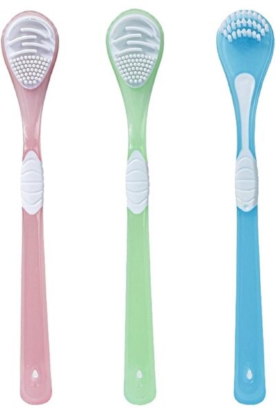 Tazweeq Double-Side Desiged Tongue Scraper, Ultra-Soft Tongue Brush Tongue Cl...