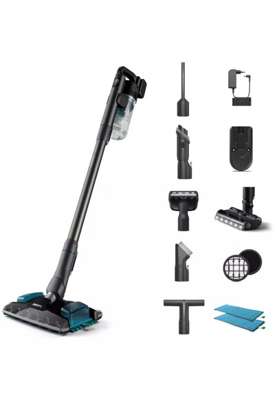Philips Aspirator vertical XC8055 01 Aqua Plus 25.2V durata functionare pana ...