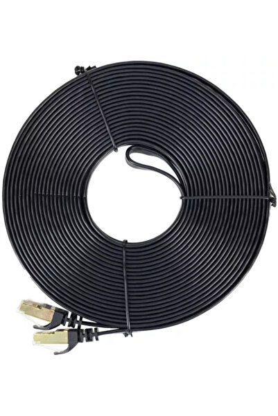 PNI Cablu de retea plat S/STP CAT7 U7150B 2 x RJ45 4 perechi de fire 32AWG cu...