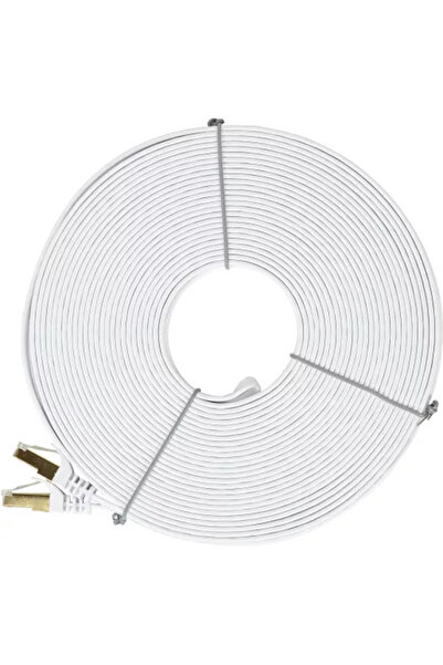 PNI Cablu de retea plat S/STP CAT7 U7200W 2 x RJ45 4 perechi de fire 32AWG cu...