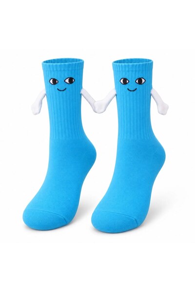 Şerife Hanım Magnetic Hand-In-Hand Unisex Cute Socks 36-44 |   Couple's Gift,...