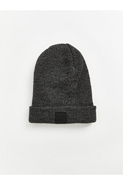 LC Waikiki Lcw Accessories Anthracite Plain Men's Beanie with Nevavm Difference