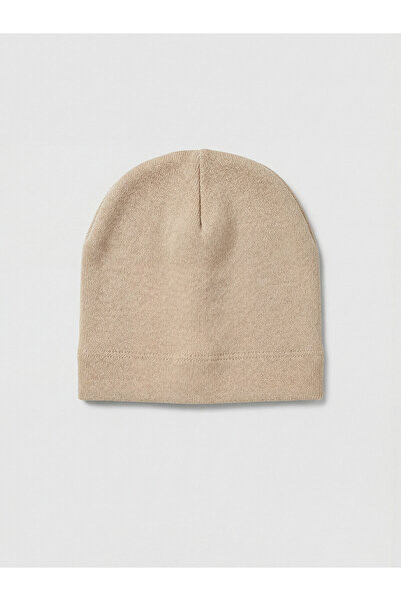 LC Waikiki Nevavm Farkıyla Lcw Baby Beige Knitwear Plain Baby Boy Beanie