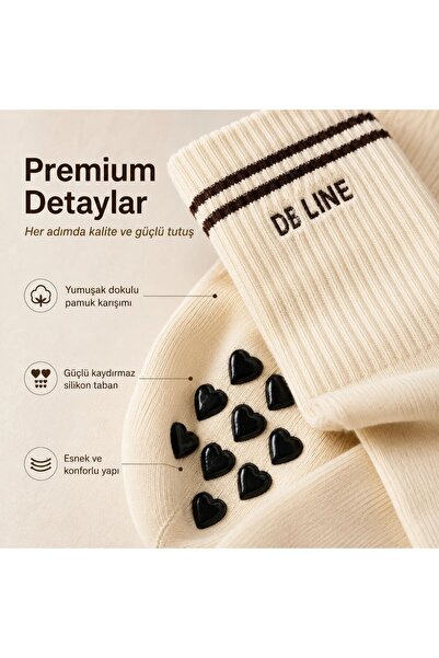 Non-Slip Yoga Pilates Socks 4-Pack |   Cotton Silicone Sole, Barre Studio Sports