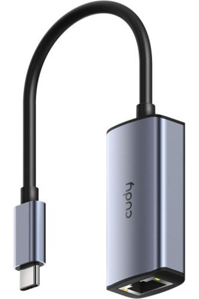 cudy Adaptor rețea UE25C, USB-C, 1 port, RJ-45, Gri