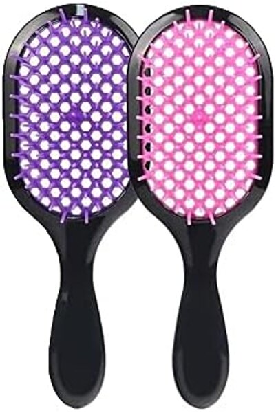 Yelajoy Detangling Hair Unbrush, 2PCS Massage Curl Comb Blow, Hair Brush Curl...