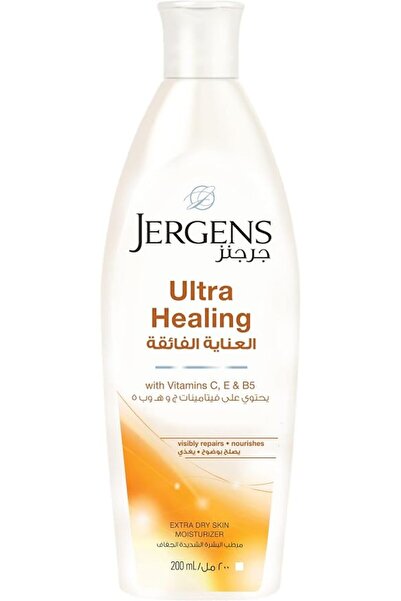 Jergens لوشن الجسم ألترا هيلينج - 200 مل، مرطب سريع الامتصاص لتغذية عميقة، مث...