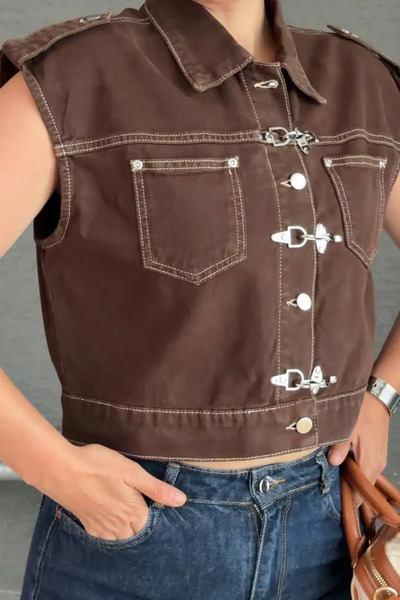BRGCLOTHING Design Agrafla Jean Vest