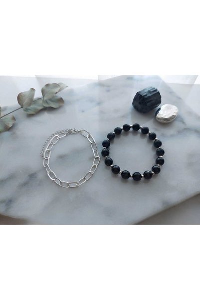 REN AKSESUAR Men's Bracelet Set 2 Pieces