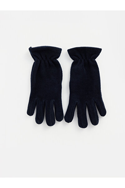 LC Waikiki Lcw Accessories Navy Blue Plain Boys' Gloves with Nevavm Difference