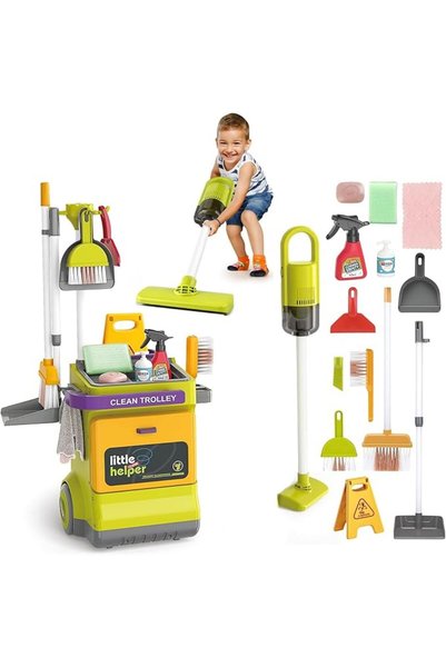 Andanna Toddler Cleaning Set, 20 PCS Kids Cleaning Toy Set Pretend Play House...