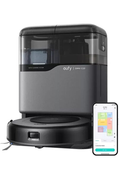 eufy Aspirator robot Omni C20 7.000 Pa Mop Statie All-In-one Negru