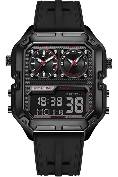 TERRIFI Men's Watch with Black Strap and Analog Display, Luminous and Water R...