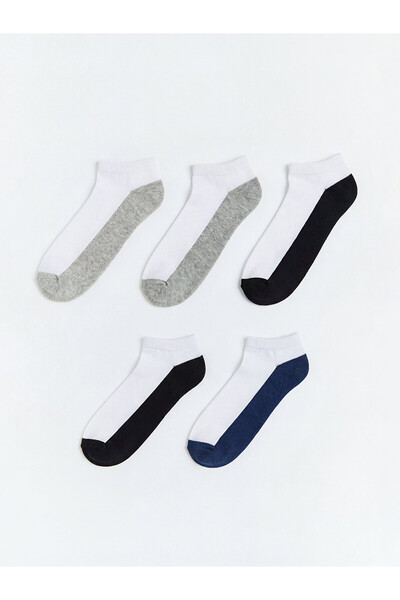 LC Waikiki Nevavm Farkıyla Lcw Accessories Mixed Color Block 5-Pack Men's Boo...