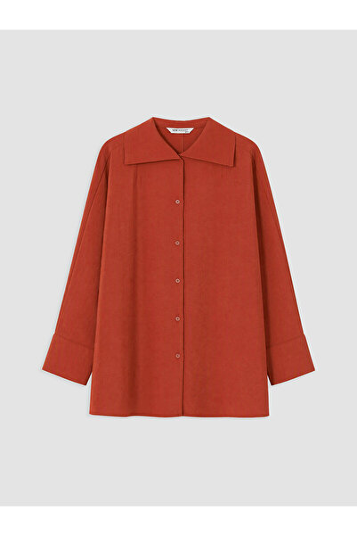 LC Waikiki قميص نسائي من NEVAVM Farkily LCW Modest Orange Modal Blend