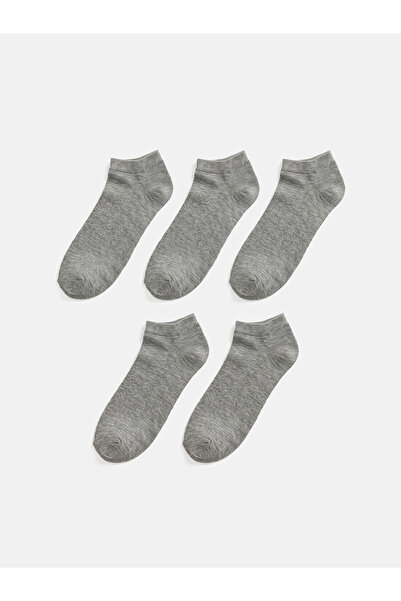 LC Waikiki Nevavm Farkıyla Lcw Accessories Gray Plain 5-Piece Pack Men's Boot...