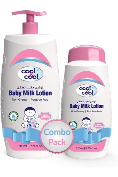 COOL & COOL Baby Milk Lotion 500ml + 250ml Free