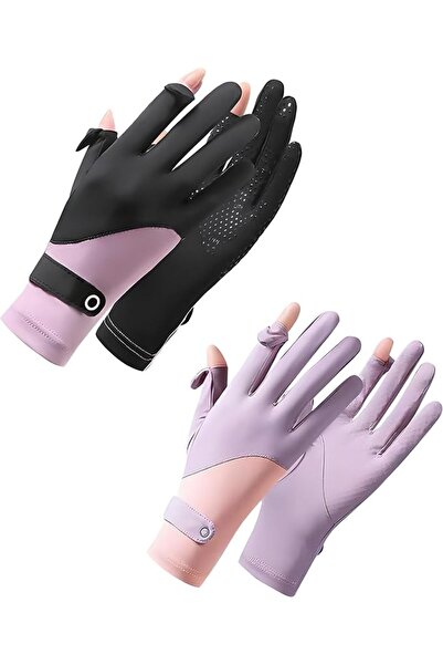 Yelajoy UV Protection Gloves for Women - UPF 50+ Full Finger Touchscreen Sun ...