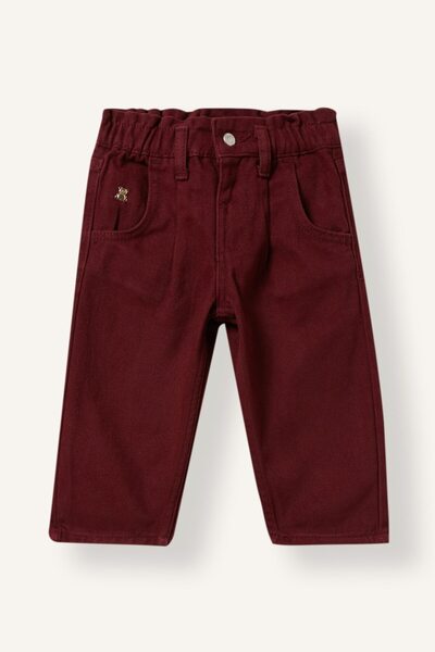 DeFacto Elastic Waist Barrel Fit Gabardine Trousers for Baby Girl I7905A526Wn