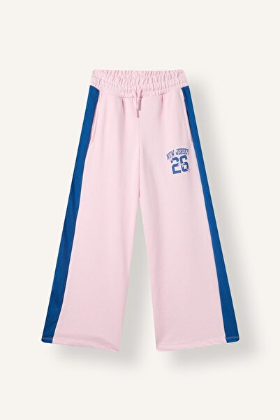 DeFacto Side Stripe College Printed Wide Leg Sweatpants for Girls I7533A826Au