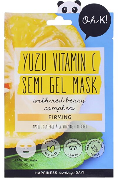 OH K! Oh, Dear! Yuzu Vitamin C Semi-Gel Mask - Brightening Facial Treatment f...