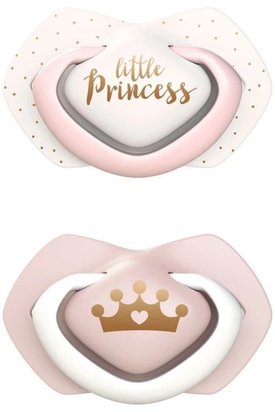 CANPOL Σιλικονούχες Πιπίλες 6-18Μ 2τμχ Royal Baby Girl 5903407993522