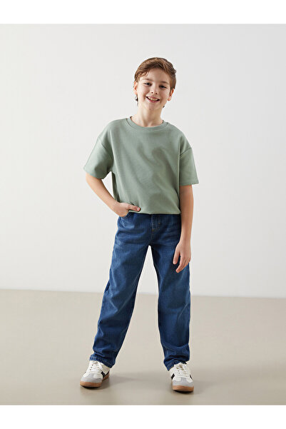 LC Waikiki Two Mt Shop Quality Lcw Kids Indigo Elastic Waist Adjustable Boys'...