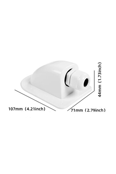 Choice Single Hole White Solar Junction Box Dual Cable Entry Gland for Solar ...