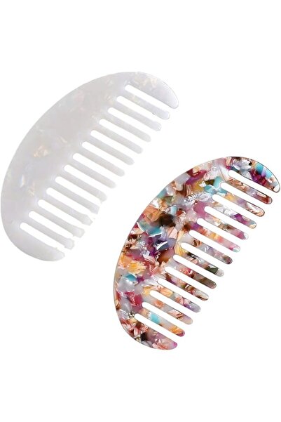 Yelajoy 2PCS Travel Comb for Women,Portable Wide Combs for Women
