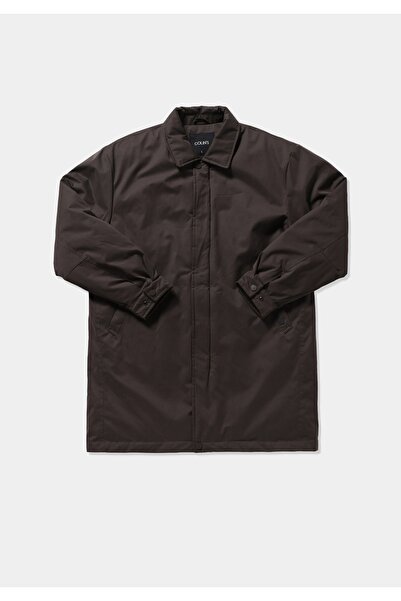 Colin's Regular Fit Shirt Neck Fermuarlı Astarlı Erkek Antrasit Kaban