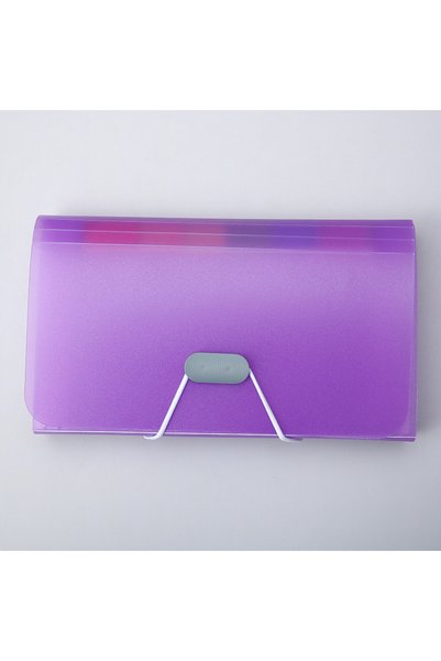 Choice A6purple A6 حافظة ملفات قابلة للتوسيع بمشبك، منظم وثائق على شكل حقيبة ...