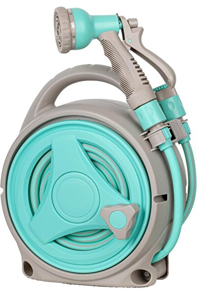 Beauenty Garden Hose Reel,49.2ft Manual Retractable Garden Water Hose Reel wi...