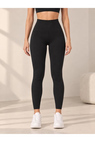 De Bijoura Women's High Waist Body Shaper Flexible Black Leggings