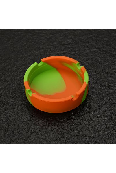 Choice green Portable Fluorescent Luminous Ashtray Anti-Scalding Cigarette Ho...