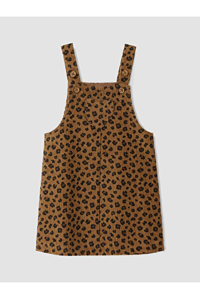 LC Waikiki Two Mt Shop Quality Lcw Baby Beige Leopard Patterned Baby Girl Vel...