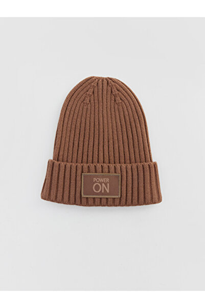LC Waikiki Rmz Gi̇yi̇m Farkiyla Embroidered Boy's Beanie