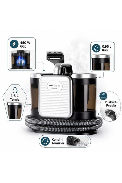 Range GleamMax Spot Cleaner Halı ve Koltuk Yıkama Makinesi Güçlü Püskürtme ve Emişle İnatçı
